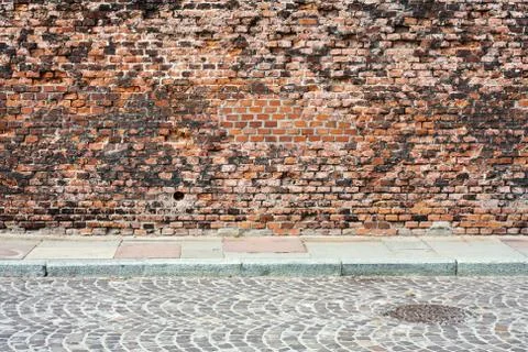 Background of brick wall texture Stock Photos