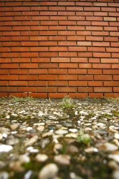 Background of brick wall texture Stock Photos