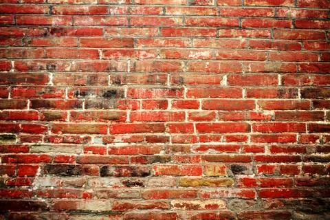 Background of brick wall texture Stock Photos