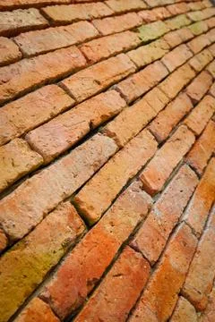 Background of brick wall texture Stock Photos