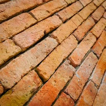 Background of brick wall texture Stock Photos