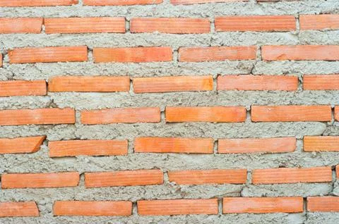 Background of brick wall texture Stock Photos