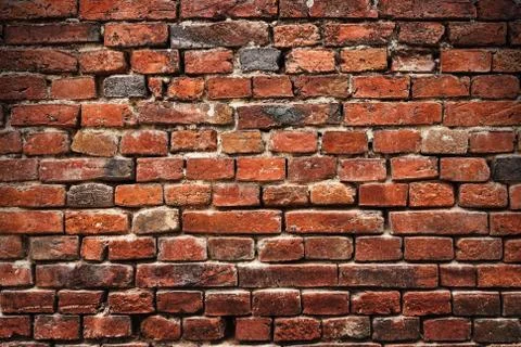 Background of brick wall texture Stock Photos