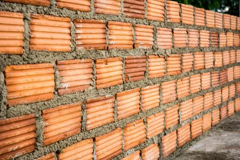 Background of brick wall texture Stock Photos
