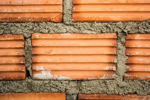 Background of brick wall texture Stock Photos