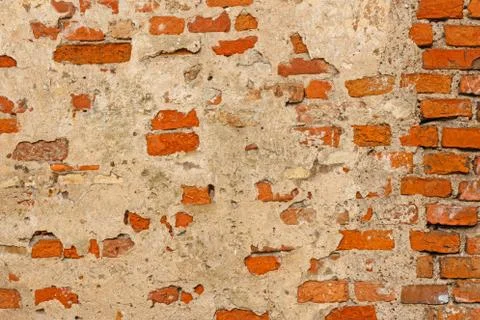 Background of brick wall texture Stock Photos