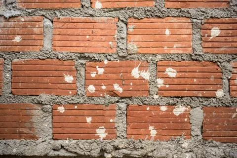 Background of brick wall texture Stock Photos