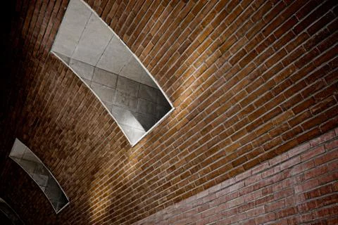 Background of brick wall texture Stock Photos