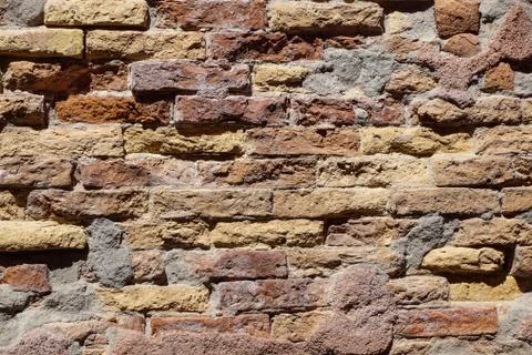Background of brick wall texture Stock Photos
