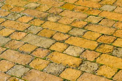 Background of brick wall texture Stock Photos