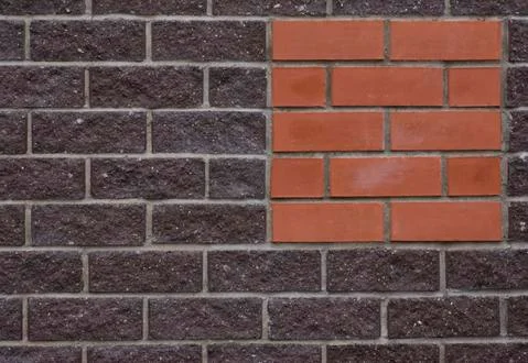 Background of brick wall texture Stock Photos