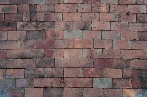 Background of brick wall texture Stock Photos