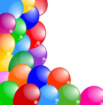 Background with bright air marbles Stock Illustration