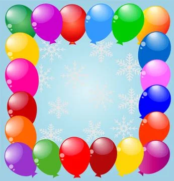 Background with bright air marbles Stock Illustration