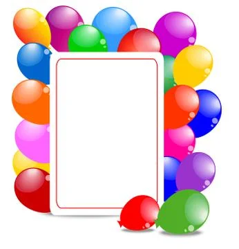 Background with bright air marbles Stock Illustration