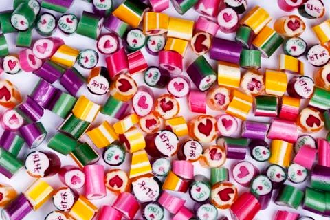 Background bright candy caramel Stock Photos