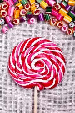 Background bright candy caramel Stock Photos