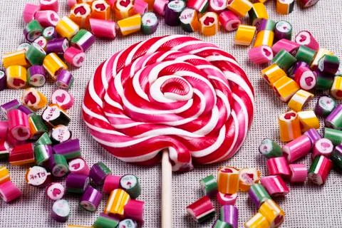 Background bright candy caramel Stock Photos