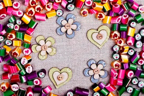 Background bright candy caramel Foto stock