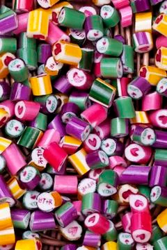 Background bright candy caramel Stock Photos