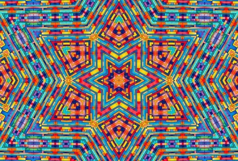 Background with bright colorful abstract pattern Stock Illustration
