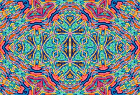 Background with bright colorful abstract pattern Stock Illustration