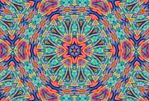 Background with bright colorful abstract pattern Stock Illustration