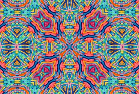 Background with bright colorful abstract pattern Stock Illustration