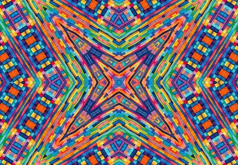 Background with bright colorful abstract pattern イラスト素材