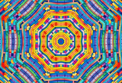 Background with bright colorful abstract pattern Stock Illustration