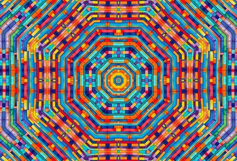 Background with bright colorful abstract pattern Stock Illustration