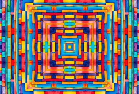 Background with bright colorful abstract pattern Stock Illustration