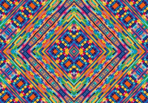 Background with bright colorful abstract pattern Illustrazione stock
