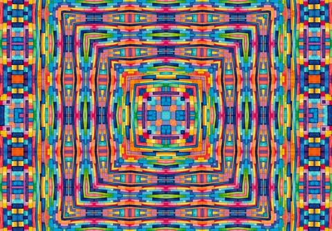 Background with bright colorful abstract pattern Stock Illustration