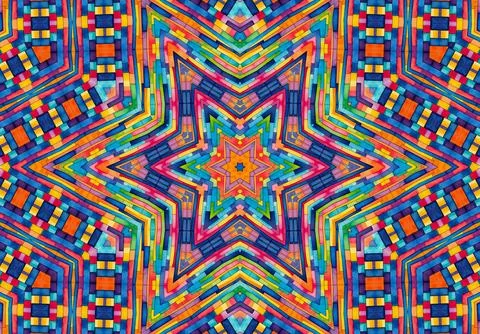 Background with bright colorful abstract pattern Stock Illustration