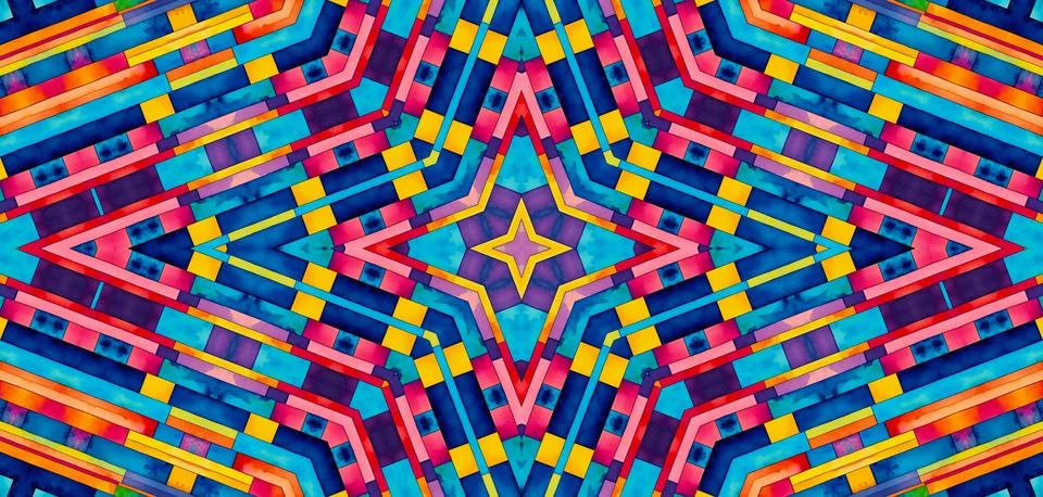 Background with bright colorful abstract pattern Stock Illustration