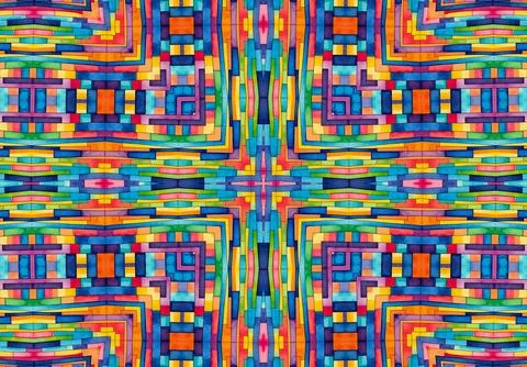 Background with bright colorful abstract pattern Stock Illustration