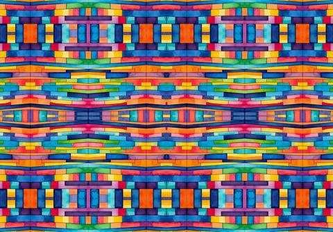 Background with bright colorful abstract pattern Stock Illustration