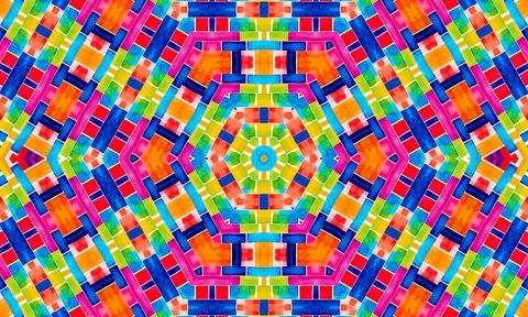 Background with bright colorful abstract pattern Stock Illustration