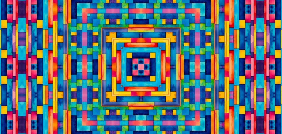 Background with bright colorful abstract pattern Stock Illustration