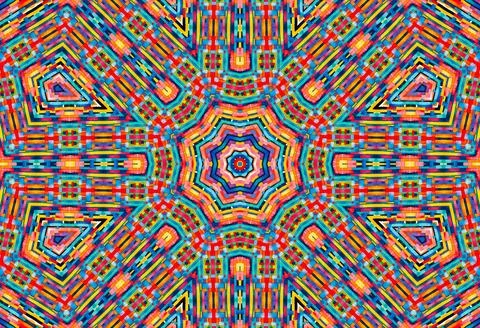 Background with bright colorful abstract pattern Stock Illustration