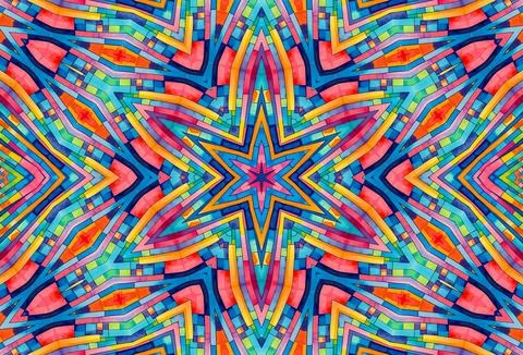 Background with bright colorful abstract pattern イラスト素材