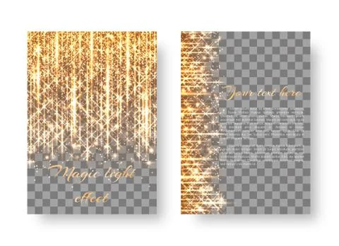 Background with bright golden rays Stock Illustration