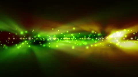 Background with bright green and yellow lights blurred Video stock 62534283