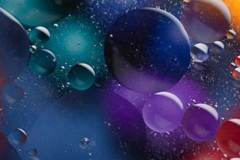 Background bright multicolored with circles of light and shadow Stock Photos