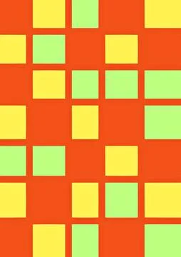 Background with bright squares of different colors Stock Illustration
