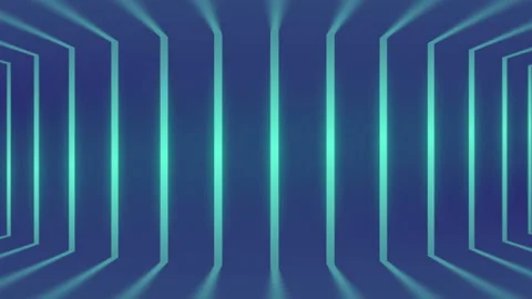 Background with bright strips of light. 3d rendering loop animation Stock Footage 233963413