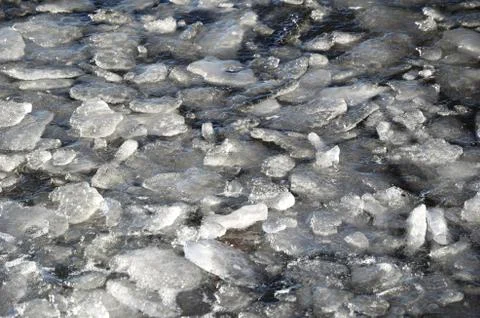 Background of broken up ice Stock Photos