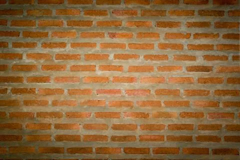 Background of Brown Brick wall. Stock Photos