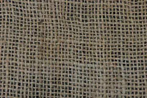Background brown burlap texture close up Foto stock
